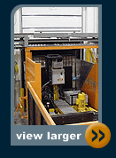 load module entering truck