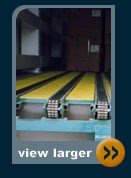 powered chain conveyor dock trailer loading